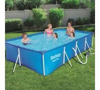 Bestway Jeu de piscine rectangulaire Steel Pro 400x211x81 cm 56424, piscine, piscine hors-sol, échelle de piscine, piscines, piscines hors-sol 3202422 G