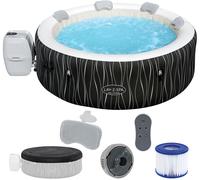 BESTWAY Lay-Z-Spa Hollywood AirJet Spa gonflable rond, 196 x 66 cm, 6 personnes 60059