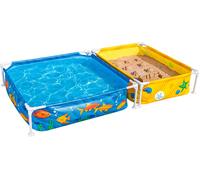 BESTWAY My First Frame Pool avec bac a sable 213 x 122 x 30,5 cm 561CF
