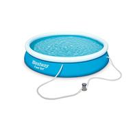 Bestway Piscine gonflable ronde avec pompe de filtration à cartouche, diamètre 3,66 m, hauteur 76 cm
