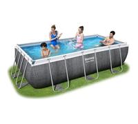 BESTWAY Piscine réctangulaire Steel Frame Pool - 404 x 201 x 100 cm - Tressé