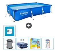 BESTWAY Piscine Rectangulaire Steel Pro - 300 x 201 x 66 cm