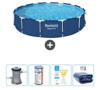 Bestway Piscine Ronde Steel Pro - 396 x 84 cm - Bleue