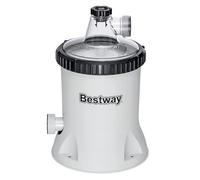 Bestway Pompe de filtration Polysphere GS DEKRA - 5678 l/h - 110 W - 220-240 V - Pour piscines de 1100 à 31 700 litres - Balles filtrantes Polysphere de 240 g - Tuyaux - Raccords de 38 mm de diamètre