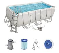 Bestway Power Steel Frame Kit de Piscine carrée