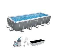 Piscine Bestway tubulaire rectangulaire Steel Pro Max - 640 x 274 x H 132 cm (Filtre à sable)