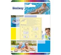 BESTWAY Set de patchs adhésifs, 6,5 x 6,5 cm, 10 pcs 62068