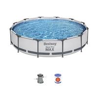 Bestway Piscine tubulaire ronde Steel Pro Max Ø 366 x H 76 cm (filtre à cartouche)