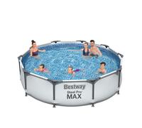 Bestway Piscine tubulaire ronde Steel Pro Max Ø 366 x H 76 cm (filtre à cartouche)
