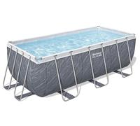 Bestway Steel Pro Max Kit Piscine Hors Sol - 412 cm x 201 cm x 122 cm - Gris