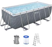 BESTWAY Steel Pro Max Piscine hors sol rectangulaire, 412 x 201 x 122 cm 56722