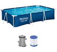 BESTWAY Steel Pro Piscine hors sol, 300 x 201 x 66 cm, avec pompe 56411
