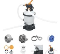 Bestway® Système de filtration à sable 3.028 l/h, 85 W