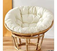 BESTXH Chaise Ronde Papasan Coussinets Uniquement, Coussin De Chaise éPais, ImperméAble Amovible Coussins De Chaise De SièGe, BalançOire Suspendue(sans Chaise)