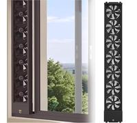 BESTXH Extracteur d'air Vertical pour FenêTre, Ventilateur D'Extraction sans PerçAge pour FenêTres Coulissantes, Ventilateur De Ventilation RéGlable à 10 Vitesses,53~63cm/20.9~24.8in