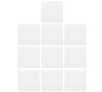 BESTYASH 10 Pièces Bloc-notes Adhésif Carré, Papier, Lignes Transversales | Notes Mémo Auto-adhésives, pour Tableau et Réfrigérateur, Maison ou Bureau, Étudiants et Enseignants