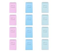 BESTYASH 12 Pièces Carnet à Spirale Simple A7 Portable pour Étudiants | Bloc-notes Créatif, Pages Vierges, Papier, Reliure à Anneaux, Usage Scolaire, Voyage et Mémos Couleur Aléatoire