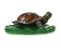 BESTYASH 1pièce Décoration Flottante pour Bassin Extérieur Tortue Simulée Résine Lotus Ornement Léger pour Étang et Aquarium Cachette Sécurisée pour Poissons