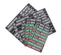 BESTYASH 2 Feuilles Autocollants pour Boîte à Outils, Étiquettes de Boîte à Outils en Pvc Noir, Faciles à Identifier, pour Marquage DIY et Rangement D’équipement
