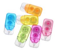 BESTYASH 6 Pièces Ruban Correcteur Mini Simple en Plastique | Corrige Rapidement les Erreurs, Réécriture au Stylo ou Crayon, Couvre Efficacement, Papeterie