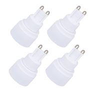 BESTYASH Adaptateur de Douille pour Lampe de Plafond et Lampe de Table vers E14, Lot de 4 Pièces, Compact et Simple à Utiliser en Métal et Plastique pour Ampoule G9
