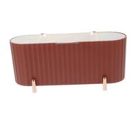 BESTYASH Boîte De Rangement pour Cotons Démaquillants Multifonction, Plastique, Couleur Rouge Brique, Compacte Et Empilable, pour Salle De Bains Et Chambre, Organiseurs Cosmétiques Pratique Et Solide