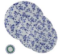 BESTYASH Charlotte Alimentaire Reutilisable Tissu 3 Pièces en Polyester, Couvre-Bols Élastiques Lavables pour Bols et Contenants Alimentaires, pour Pique-niques et Pâtisserie