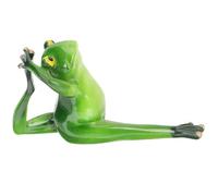 BESTYASH Figurine Grenouille Yoga Rigolote Résine Statue Animale Décorative pour Bureau Ornement Créatif pour Maison et Bureau Idée Cadeau Originale