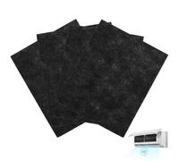 BESTYASH Filtre Climatisation Gainable en Fibre de Charbon Actif (Lot de 4, 36 x 44 cm) - Filtre Climatisation à Découper Universel | Mousse Anti-Odeur et Poussière pour Conduits, Hottes et Purificate