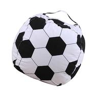 BESTYASH Housse De Rangement Pour Peluches Et Jouets Pouf De Football Avec Fermeture Éclair Housse De Pouf Pour Garçon Fille