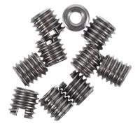 BESTYASH Inserts Filetés en Acier Inoxydable Argenté Connecteur Fileté M2xm4x4mm pour Fixation Solide 10pcs Facile à Installer et Démonter pour Meubles en Bois