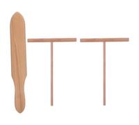 BESTYASH Kit à Crêpes en Bois 1 Set Répartiteur de Pâte et Spatule sans Bavures Cuisine Maison et Restaurant Couleur Kaki Matériau Bois Sûr