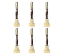 BESTYASH Loquets à Ressort en Acier Inoxydable pour Cages à Pigeons et Poulets, Pêne Flexible à Fermeture Automatique, Lot de 6 Pièces pour Remplacement de Porte Moustiquaire