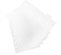 BESTYASH Lot de 6 Intercalaires Acryliques Transparents A6 pour Classeur à 6 Anneaux, Protège Pages Abîmer, pour Organiser Agenda et Journal