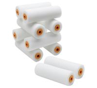 BESTYASH Manchons de Rouleau à Peinture Gain de Temps et D'efforts Lot de 10 en Mousse Blanche, Petit Rouleau Pratique pour Peindre Murs pour Peinture Murale Maison
