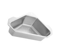 BESTYASH Passoire d'angle Triangulaire INOX 304, Panier Égouttoir Évier en Acier Inoxydable, Étagère de Rangement la Cuisine pour Évier, Léger et Compact, Accessoire Pratique pour Maison
