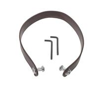 BESTYASH Poignée de Seau en Bois avec Sangle en Cuir Pu, Kit de Réparation 10 Trous avec Vis et Clés, Accessoire pour Bain de Pieds Spa, Confortable et Solide, Usage Familial