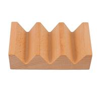 BESTYASH Porte-tacos et Présentation de Tacos à 3 Compartiments Minimaliste en Bois Marron pour Service à Sushi Japonerie Lors de Fêtes à Domicile