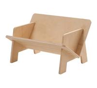 BESTYASH Présentoir à Magazines de Bureau en Bois Beige, Bibliothèque Spacieuse Inclinée Design Ouvert, pour Organiser Espace de Travail Bureau ou Bibliothèque