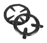 BESTYASH Support Pour Cafetière à Gaz En Fonte Épaisse Noire, Résistant Aux Hautes Températures Et Antidérapant, Lot De 2 Pièces Accesoires Cuisinière à Gaz Pour Usage Domestique