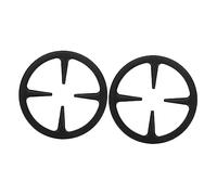 BESTYASH Support pour Cuisinière à Gaz en Fer Noir 2pcs pour Cafetière Moka Design Simple et Résistant la Chaleur, Cuisine et Cuisson à Domicile