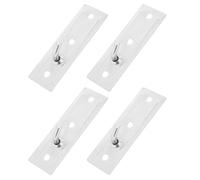 BESTYASH Supports muraux argentés pour chauffe-eau - 4 supports en fer - Installation sécurisée pour réservoirs encastrés