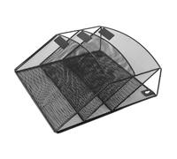 BESTYASH Trieur Courrier Mural Panier à Dossiers Suspendu en Fer Noir | Organisateur Mural Multi-couches A4, Accès Facile, Installation Simple, Finition Moderne Élégante