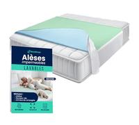 BESTZINGS Alèse Lit Adulte Bébé Protection Matelas Imperméable Lavable Pipi Stop Tapis à Langer Jetable Alèse avec ailettes Protection Lit Absorbante 180x90 Pack 1