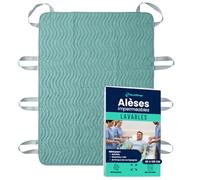BESTZINGS Alèse Lit Adulte Bébé Protection Matelas Imperméable Lavable Pipi Stop Tapis à Langer Jetable Alèse avec poignées Protection Lit Absorbante (poignées, 135x85, Pack 1)