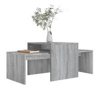 BET Ensemble table basse Sonoma gris 100x48x40 cm Ensemble table basse - sonoma gris - 100 x 48 x 40cm - Bois d'ingénierie hot366650
