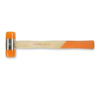 Beta Tools Maillet caoutchouc 1390-45 Manche en bois Embouts plastiques