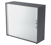 BETA 1733S | Armoire à rideau | 3 OH - poignée chrome métal Graphite