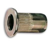 Beta 1742r-a/M6 en acier fileté moleté Rivet Écrous, filetage M6, 9 mm OD, 17 mm de longueur (lot de 20)