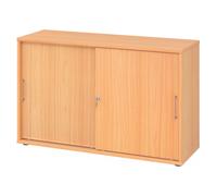BETA 1752S | Armoire à portes coulissantes | 2 HC - Hêtre/Hêtre Poignée en métal